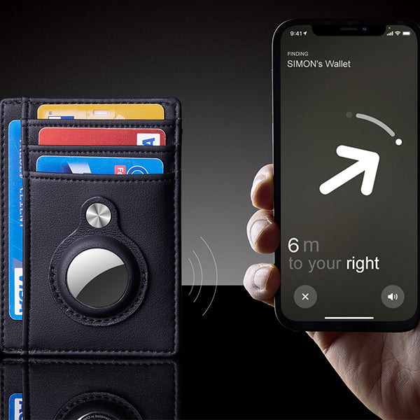 AirSecure Wallet ✅ Portefeuille Anti-vol AirTag , porte-carte multifonctionnel