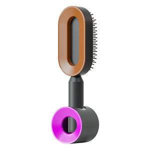 Brosse à cheveux autonettoyante pour femmes Nettoyage à une clé Perte de cheveux Airbag Massage Peigne de cuir chevelu Brosse à cheveux antistatique