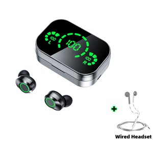 Écouteurs Bluetooth sans fil TWS Grand écran Affichage numérique intelligent dans la lumière , respiration de l’oreille.