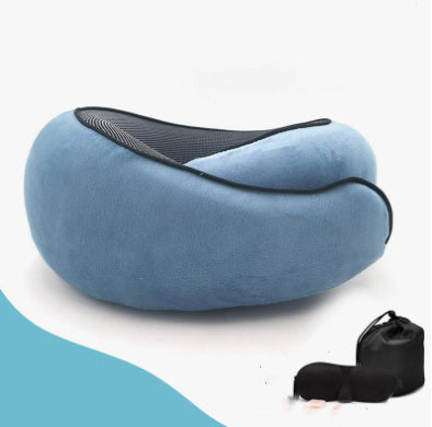 TravelEase ✅ Oreiller de Cou en Coton pour voyage en forme de U