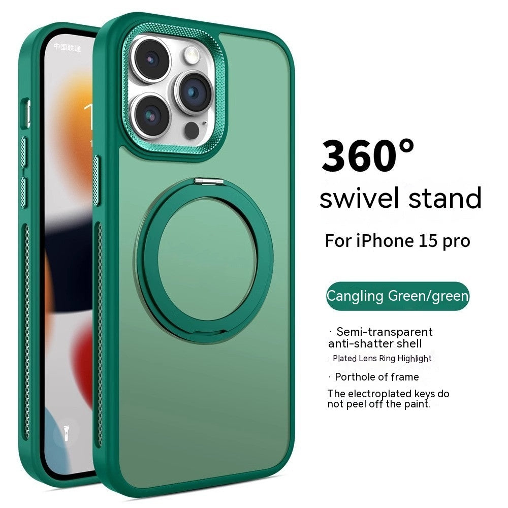 Support rotatif coque de téléphone à astraction magnétique Dissipation thermique givrée Résistant aux chutes