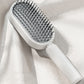 Brosse à cheveux autonettoyante pour femmes Nettoyage à une clé Perte de cheveux Airbag Massage Peigne de cuir chevelu Brosse à cheveux antistatique