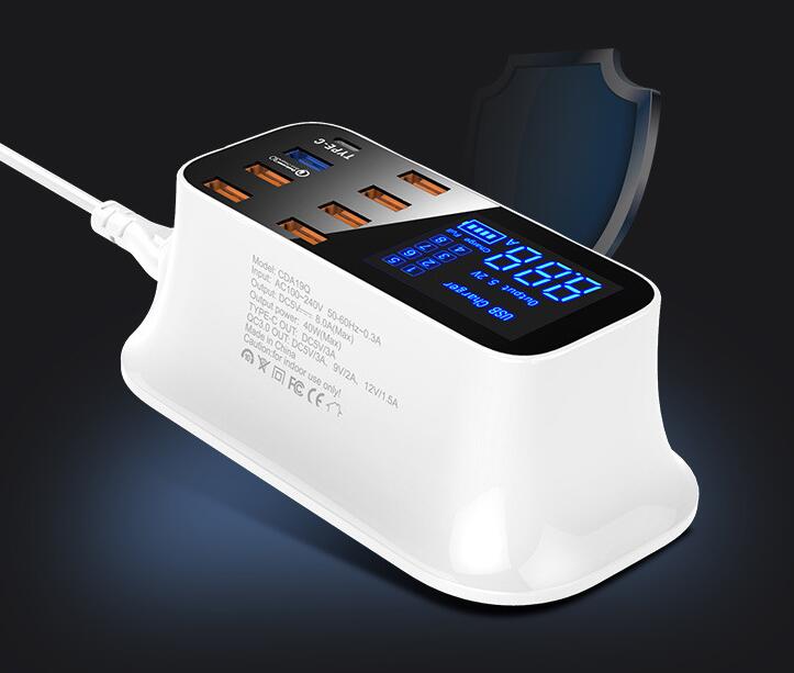 Station de charge USB intelligente ordinaire Quick Charge 3.0