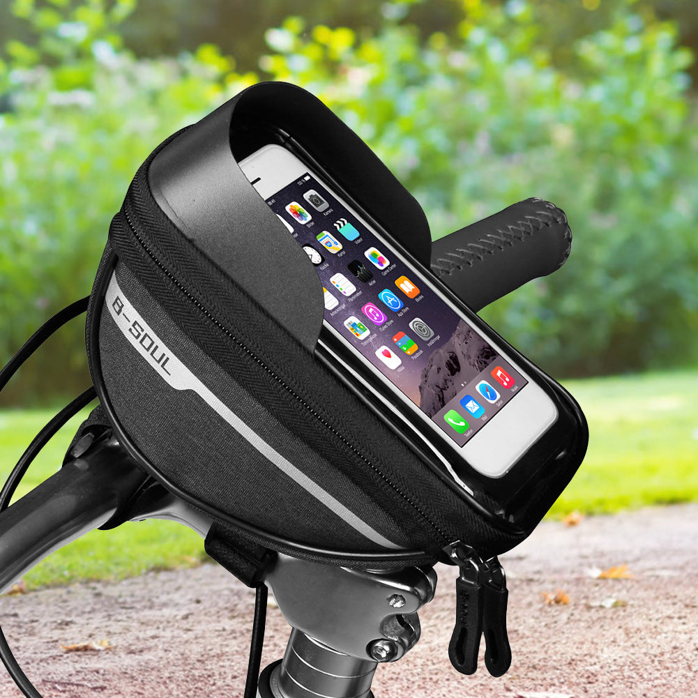 Support de téléphone portable pour vélo, poche avant pour téléphone portable
