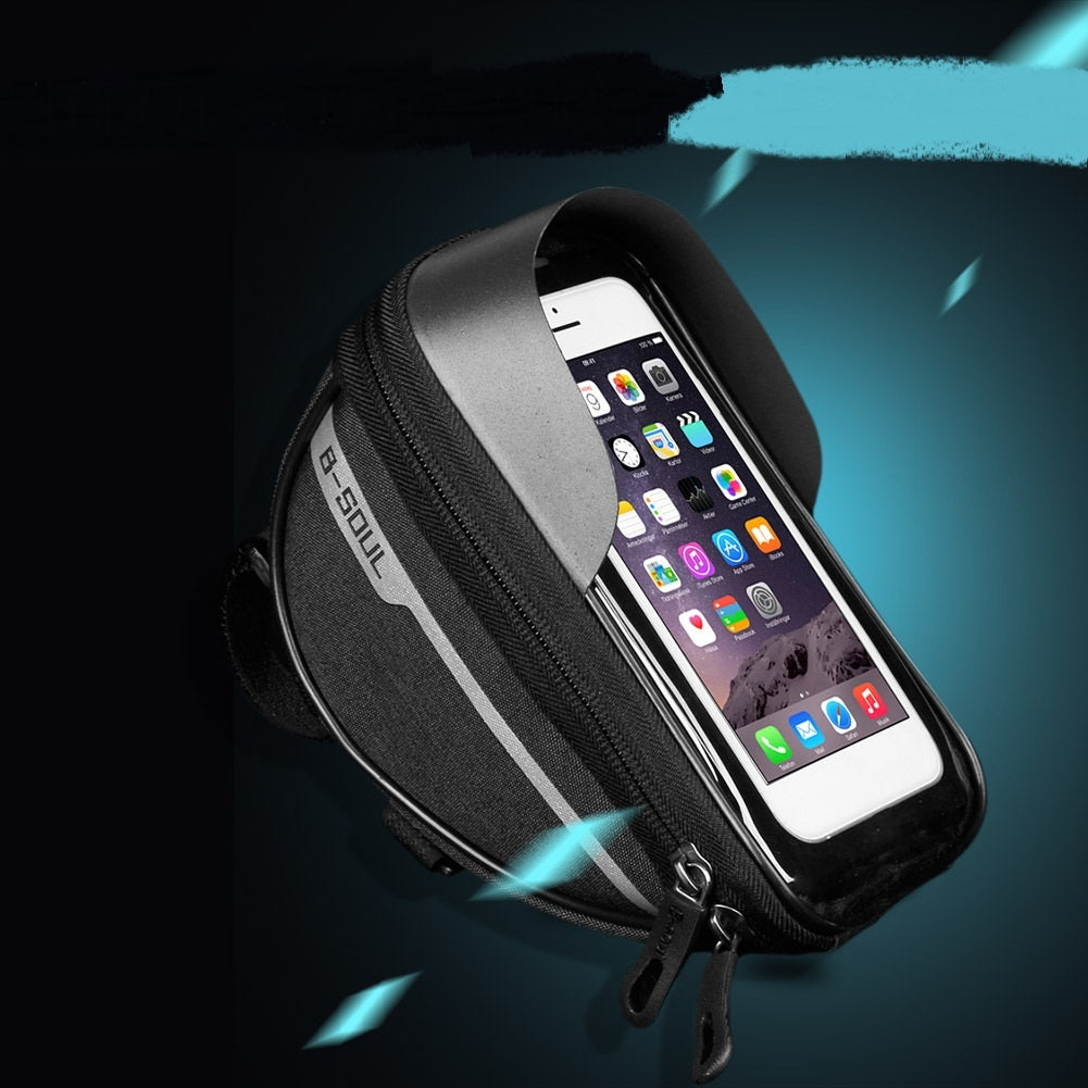 Support de téléphone portable pour vélo, poche avant pour téléphone portable