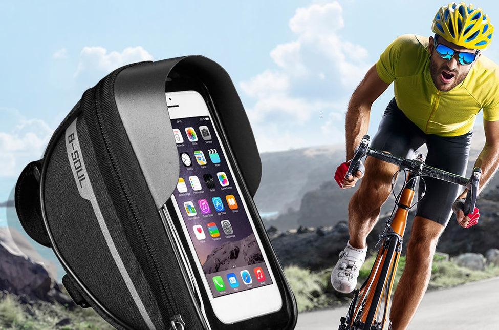 Support de téléphone portable pour vélo, poche avant pour téléphone portable