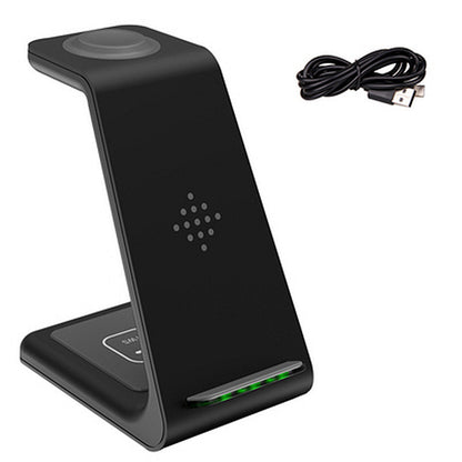 TriCharge Dock ✅ support de charge sans fil trois-en-un Base de charge rapide