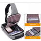 Sac de poitrine de charge USB anti-vol avec vous