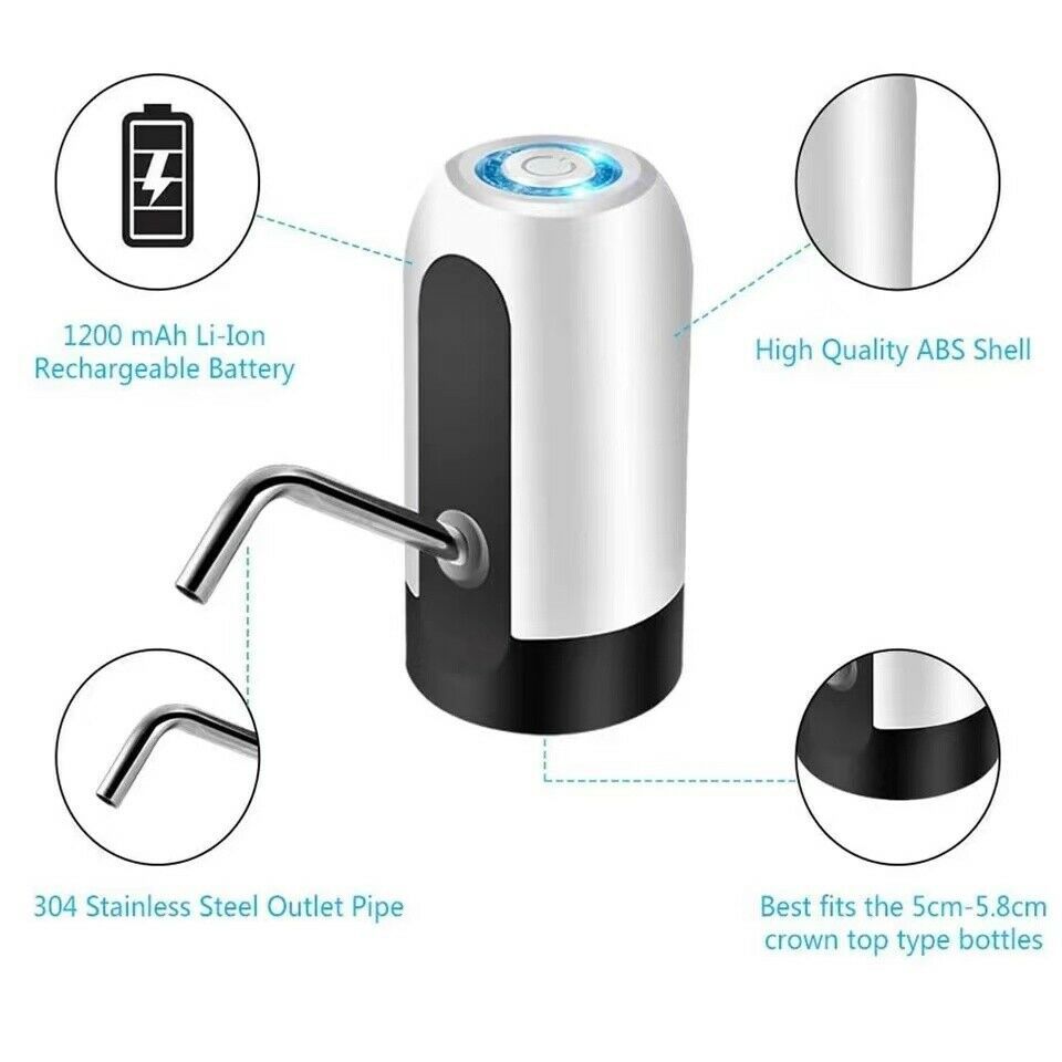 Bouteille d'eau Distributeur universel automatique électrique Distributeur d'eau USB de 5 gallons Bouteille d'eau potable automatique