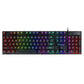 Manipulateur flottant de clavier filaire lumineux USB de jeu