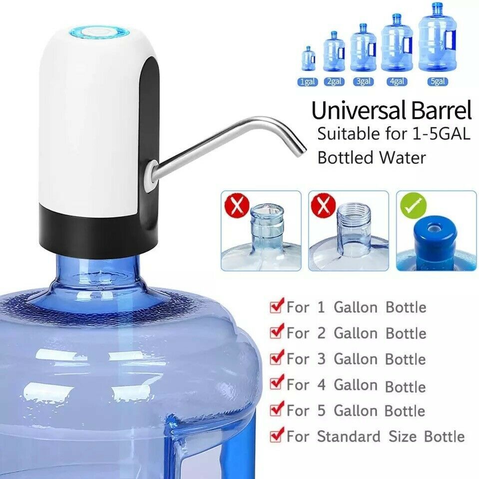 Bouteille d'eau Distributeur universel automatique électrique Distributeur d'eau USB de 5 gallons Bouteille d'eau potable automatique