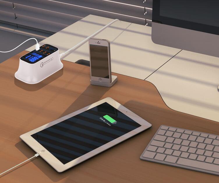 Station de charge USB intelligente ordinaire Quick Charge 3.0