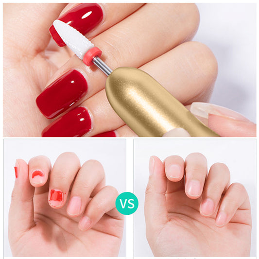 Perceuse à ongles électrique Ensemble de machine de manucure Coupeur de moulin de charge USB pour manucure Lime à ongles Outil de pédicure Ensemble de perceuse à ongles