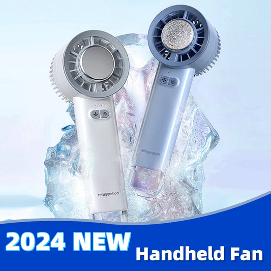 2024 Été Gadget Handheld Turbo Jet Fan Mini Portable Ice Cold Fan Generation Moteur sans balais Vent Ventilateurs de conduit à grande vitesse Souffleur violent