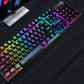 Manipulateur flottant de clavier filaire lumineux USB de jeu