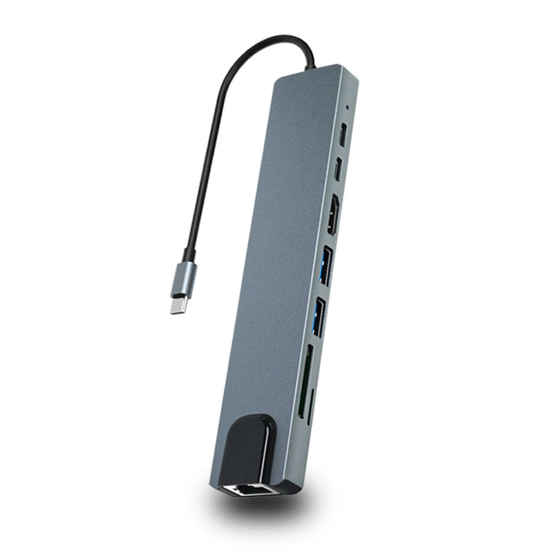 Station D'accueil Type-C Vers HDMI Vers HDTVVGA 8-en-1 HUB8IN1USB-C3.0PD Charge Rapide
