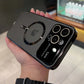 Coque de lunettes de charge magnétiques givrées pour téléphone portable