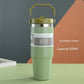 Tasse de voiture portable Tasse en acier inoxydable Bouteille d'eau de sport de voyage avec couvercle de poignée Tasse à café
