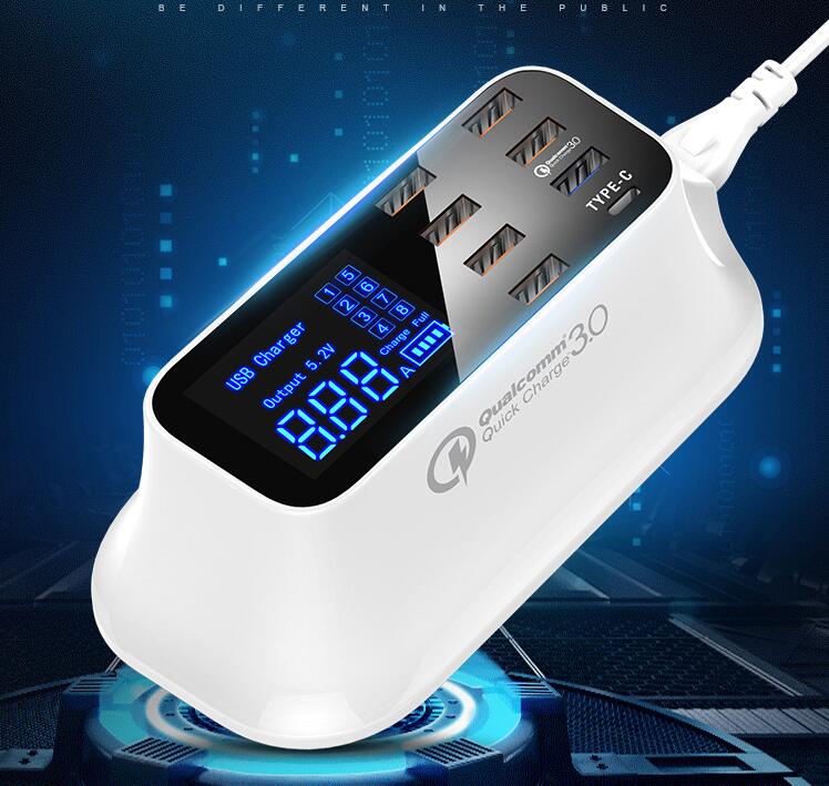 Station de charge USB intelligente ordinaire Quick Charge 3.0