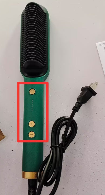 Nouveau Lisseur de cheveux 2 en 1 Peigne chaud Pince à friser à ions négatifs Brosse à cheveux électrique à double usage