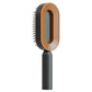 Brosse à cheveux autonettoyante pour femmes Nettoyage à une clé Perte de cheveux Airbag Massage Peigne de cuir chevelu Brosse à cheveux antistatique