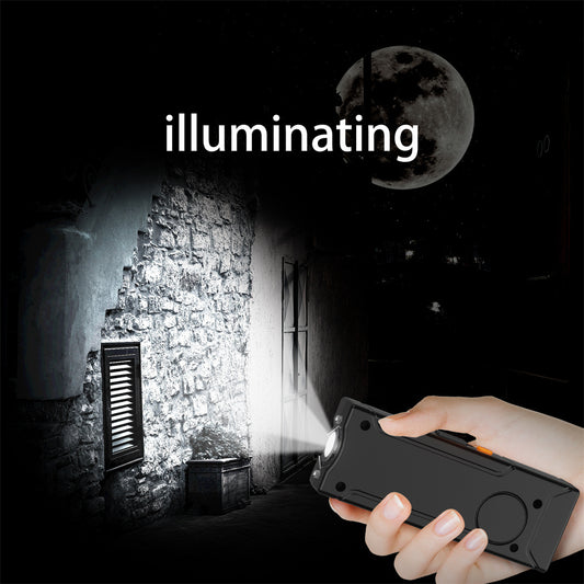 Chargeur SOS Multifonction 5-en-1 ✅ Banque D'alimentation Multifonctionnelle  d’urgence Et Lumière Pour l’extérieur