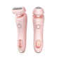 Épilateur d'épilation 2 en 1 USB Tondeuse rechargeable Femmes Corps Rasoir Visage Jambe Aisselle Bikini Main Rasoir pubien Décapant