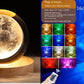 LED ondulation de l'eau veilleuse ambiante USB rotatif Projection cristal lampe de Table RGB réglable décoration de la maison 16 couleurs cadeaux
