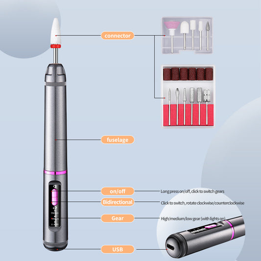 Dispositif de perçage des ongles de manucure électrique portable