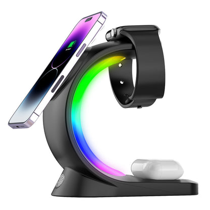 MagCharge 4-in-1 Station ✅ Chargeur Sans Fil Magnétique Charge Rapide Pour Smart Phone  Airpods Pro Iphone