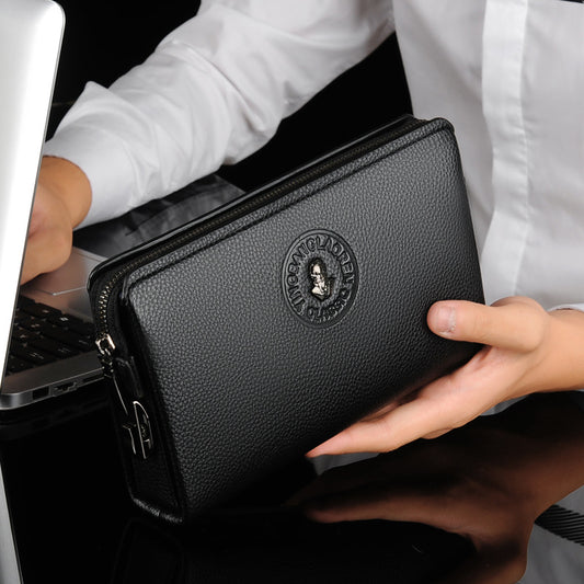 Pochette Décontractée D’affaires Pour Hommes Nouvelle Pochette En Cuir Souple
