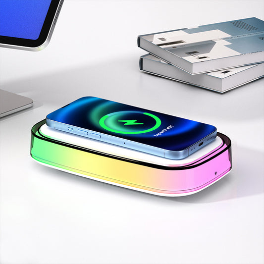 Chargeur sans fil de bureau Lampe de chevet LED Petite lampe de nuit