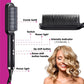 Nouveau Lisseur de cheveux 2 en 1 Peigne chaud Pince à friser à ions négatifs Brosse à cheveux électrique à double usage