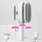Brosse à cheveux autonettoyante pour femmes Nettoyage à une clé Perte de cheveux Airbag Massage Peigne de cuir chevelu Brosse à cheveux antistatique