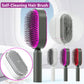 Brosse à cheveux autonettoyante pour femmes Nettoyage à une clé Perte de cheveux Airbag Massage Peigne de cuir chevelu Brosse à cheveux antistatique