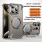 Coque de téléphone à support rotatif magnétique en métal résistant aux chutes