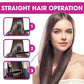 Nouveau Lisseur de cheveux 2 en 1 Peigne chaud Pince à friser à ions négatifs Brosse à cheveux électrique à double usage