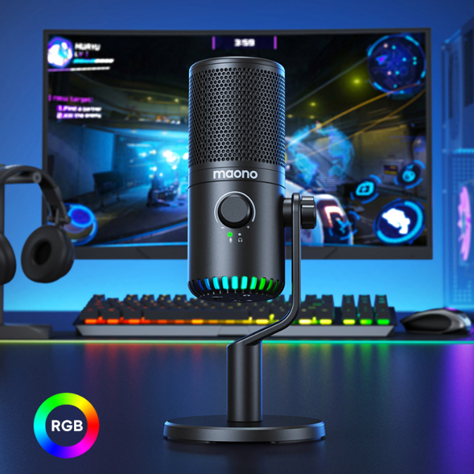 Jeux informatiques Microphone Esports Anchor Live Voice Noise Cancelling