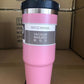Tasse de voiture portable Tasse en acier inoxydable Bouteille d'eau de sport de voyage avec couvercle de poignée Tasse à café