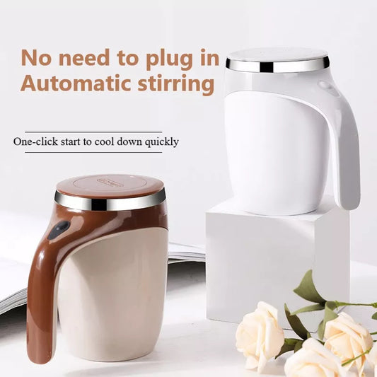 Modèle rechargeable Tasse à mélanger automatique Tasse à café Tasse à agitation électrique de haute valeur Lazy Milkshake Tasse d'eau magnétique rotative