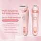 Épilateur d'épilation 2 en 1 USB Tondeuse rechargeable Femmes Corps Rasoir Visage Jambe Aisselle Bikini Main Rasoir pubien Décapant